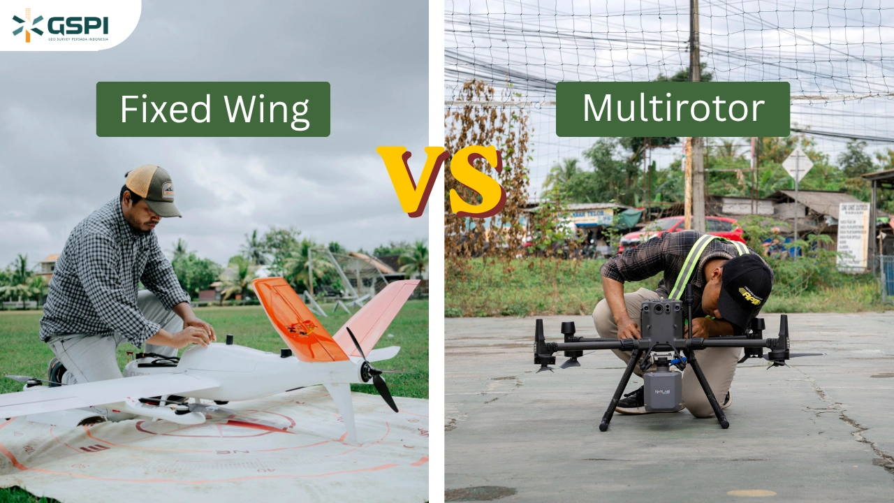 Perbedaan Drone Multirotor dan Fixed Wing untuk Survei Pemetaan