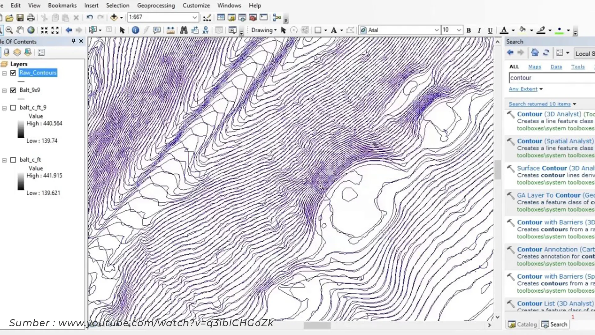 Tutorial Menggambar Garis Kontur dengan ArcGIS dan Global Mapper - No Category